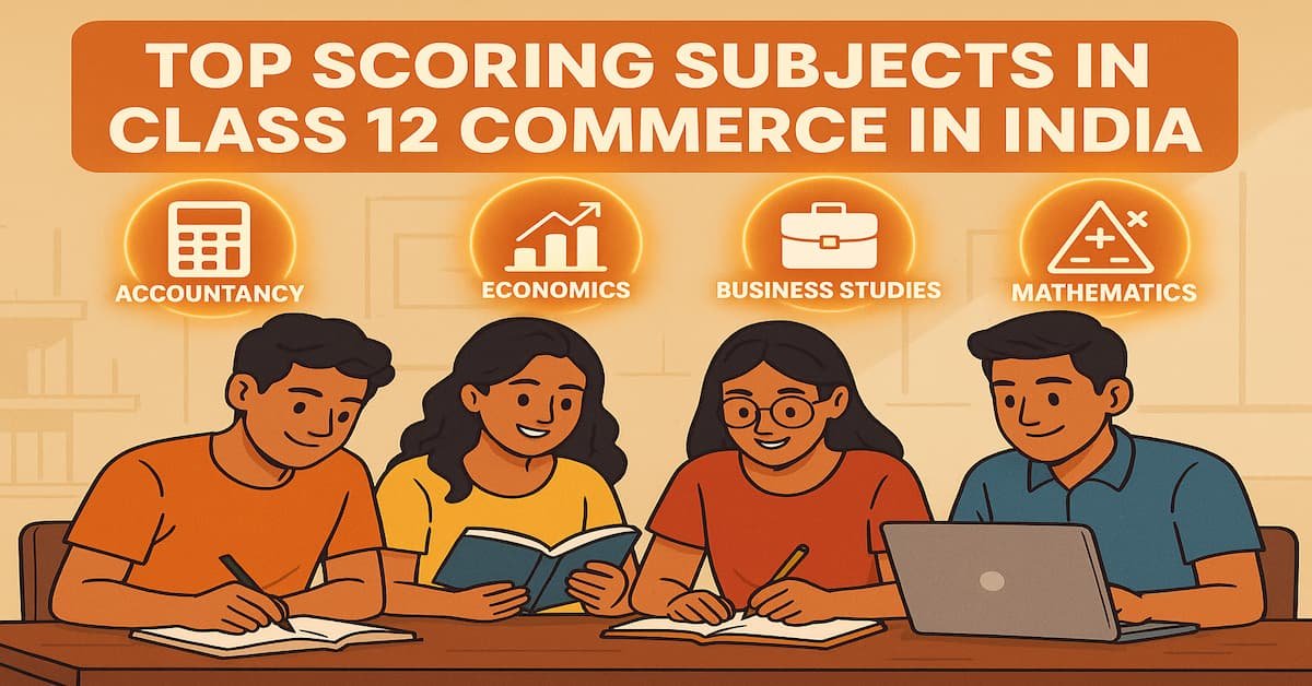 Top Scoring Subjects in Class 12 Commerce in India