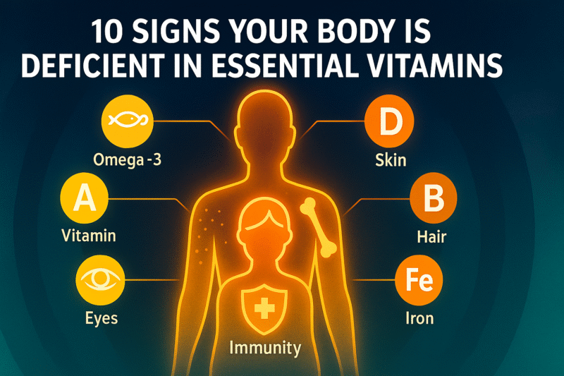 10 Signs Your Body Is Deficient in Essential Vitamins