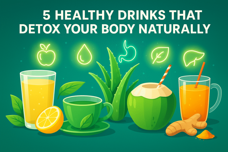 5 Healthy Drinks That Detox Your Body Naturally